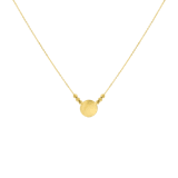 Kette aus 585 Gelbgold mit scheibenförmigem Anhänger