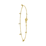 14Karaat geelgouden armband bedels met zirkonia