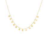 Kette aus 585 Gelbgold, Scheibe