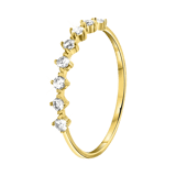 Ring, 585 Gelbgold, mit Zirkonia