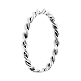 Zilveren ring gedraaid Bali