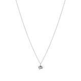 Zilveren ketting&hanger lotus