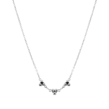 Kette aus 925 Silber mit Punkten, Bali