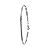 Gerecycled zilveren armband franse gourmet Bali