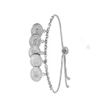 Armband aus 925 Silber mit Münzen Bali