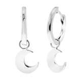 Ohrringe, 925 Silber, Galaxis-Mond