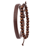 Bijoux goudkleurige herenarmbanden set