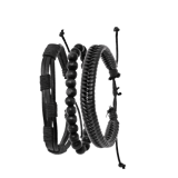 Bijoux goudkleurige herenarmbanden set