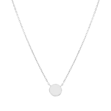 Kette & Anhänger aus 925 Silber, Scheibe