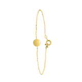Vergoldetes Armband aus 925 Silber, Scheibe