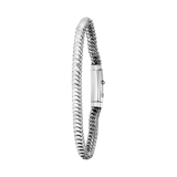 Armband aus Edelstahl mit Fantasieglied halbrund
