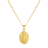 Goldfarbene Byoux-Kette Maria