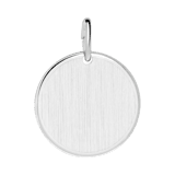 Anhänger, 925 Silber, runde Gravurplatte