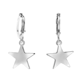 Silberfarbene Bijoux-Ohrringe, Stern