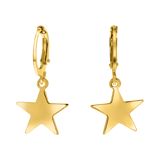 Goldfarbene Bijoux-Ohrringe, Stern