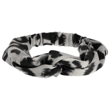 Stoffen Haarband met panterprint voor dames