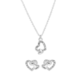 Byoux-Set Halskette mit Ohrringen „Herz“