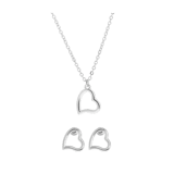 Byoux-Set Halskette mit Ohrringen „Herz“