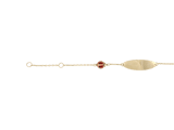 14 Karaat gouden kinder-plaatarmband lieveheersb