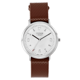 Urban Story Armbanduhr mit braunem Lederarmband