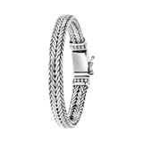 Zilveren armband fantasieschakel