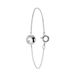 Zilveren armband disc met zirkonia