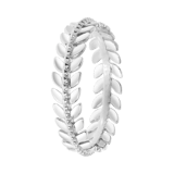 Zilveren ring veer rondom met zirkonia