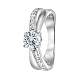 Zilveren ring met zirkonia