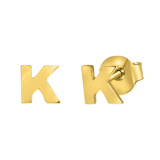Ohrring Alphabet aus 585 Gelbgold, pro Stück