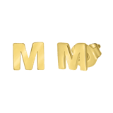 Ohrring Alphabet aus 585 Gelbgold, pro Stück