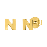 Ohrring Alphabet aus 585 Gelbgold, pro Stück