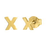 Ohrring Alphabet aus 585 Gelbgold, pro Stück