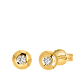 585 Gelbgold Ohrringe mit Zirkonia