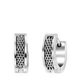 Donna mae gerecycled stainless steel oorringen mesh voor dames
