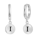 Ohrringe Alphabet aus rhodiniertem 925 Silber