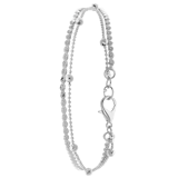 Bijoux zilverkleurige enkelbandje voor dames