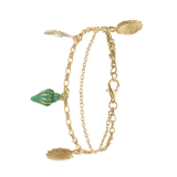 Goldfarbenes Byoux-Fußkettchen Amulette