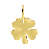 Anhänger aus 585 Gelbgold, Kleeblatt