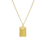 Goldfarbene Byoux-Kette, Spielkarte