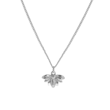 Bijoux zilverkleurige ketting met hanger voor dames