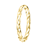 Goldfarbener Byoux Ring, Kordeloptik