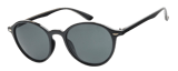Schwarze Sonnenbrille mit dunklen Gläsern
