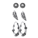 925 Silber-Set, Blatt, Bali