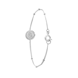 Armband, 925 Silber, Scheibe/Stern der Galaxis mit Zirkonia