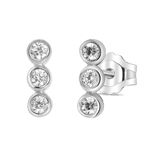 Ohrringe, 925 Silber, mit Zirkonia