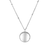 Kette und Anhänger aus 925 Silber, Gravurplättchen