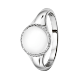 Siegelring aus 925 Silber, Gravurplättchen