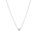 Zilveren ketting&hanger met zirkonia voor dames