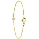 Armband aus 925 Silber, vergoldet, mit Zirkonia
