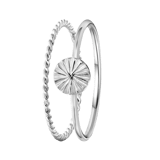Zilveren ring 2delig disc/twist